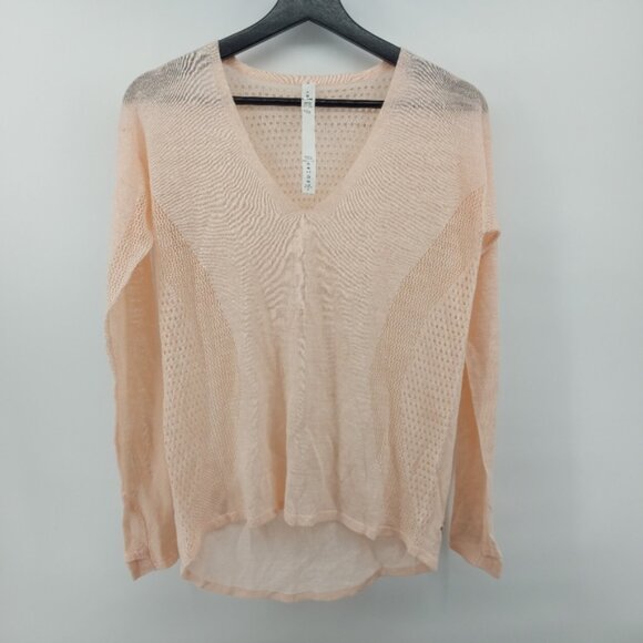 Lululemon Still Movement Sweater pink size Linen Blend - Picture 7 of 10